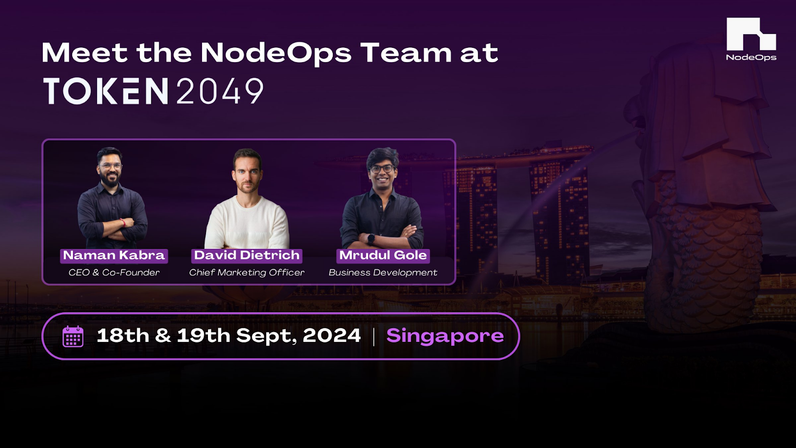 NodeOps team at Token2049 2024