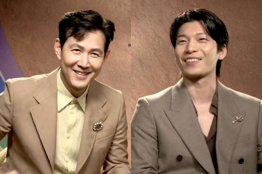 Lee Jung Jae dan Wi Ha Joon soal Rumor V BTS Gabung Squid Game 3