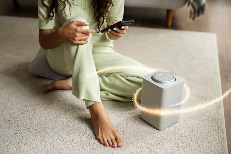 powerful air purifier, stylish air purifier, sleek air purifier