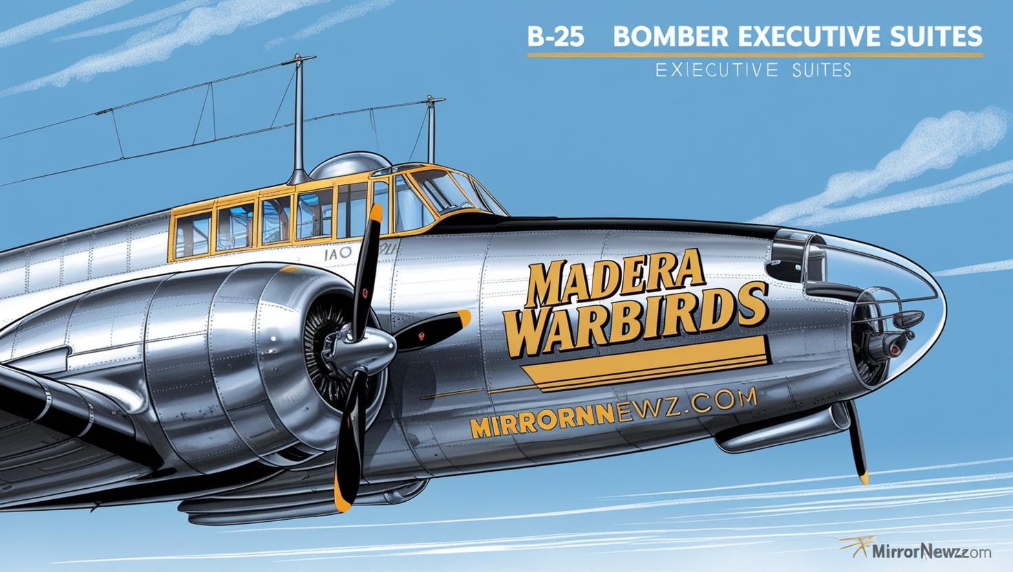 B 25 Bomber Executive Suites Madera Warbirds