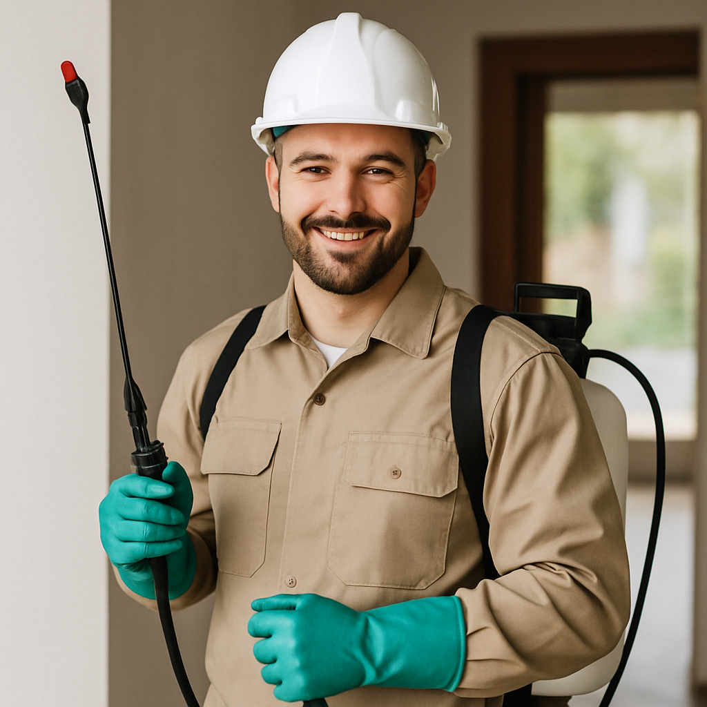 Professional pest control technician