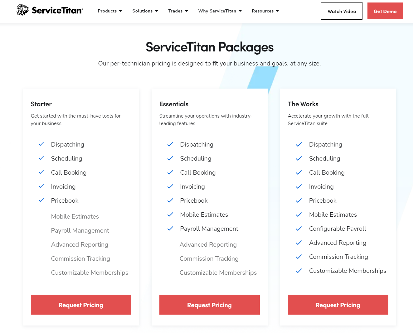 ServiceTitan pricing