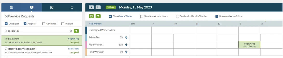 scheduling features