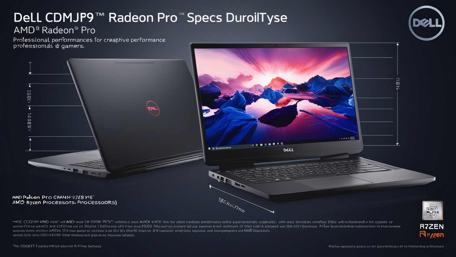 Dell CDMJ9 AMD Radeon Pro Specs and Dimention