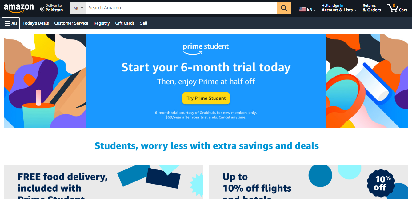 amazon prime student