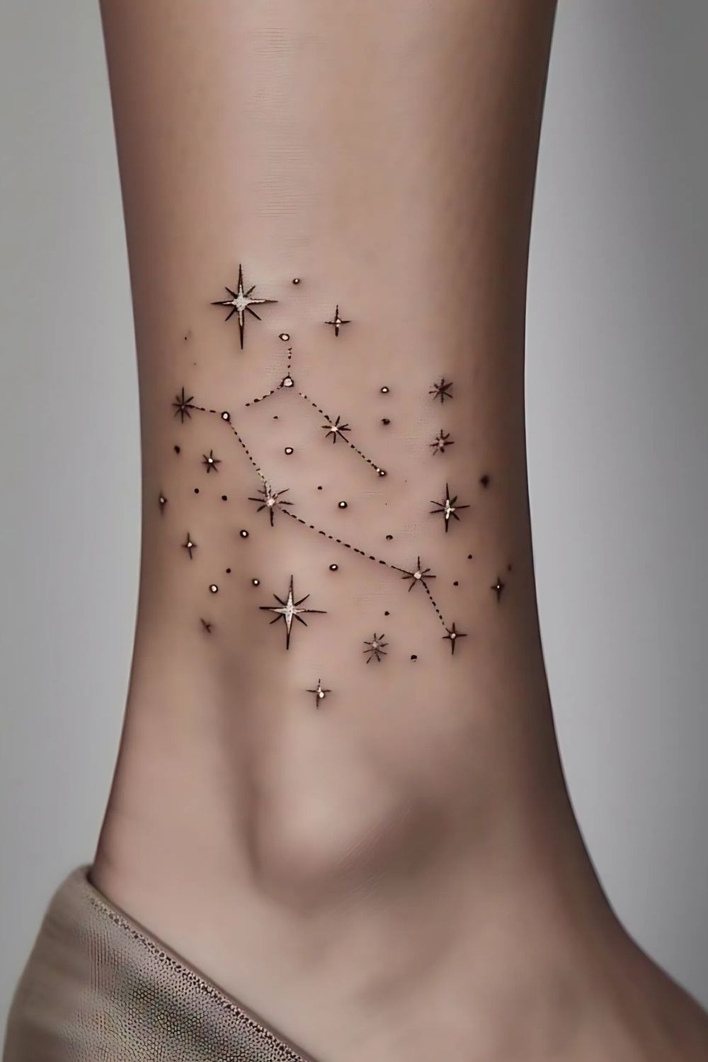 Constellations Ankle Tattoo