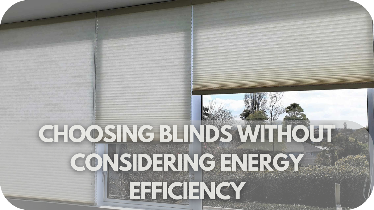 Choosing Blinds Without Considering Energy Efficiency