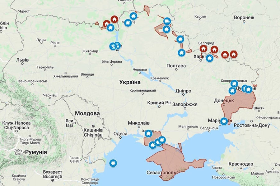 У перший день великої війни росармія практично взяла під свій контроль Херсонську область