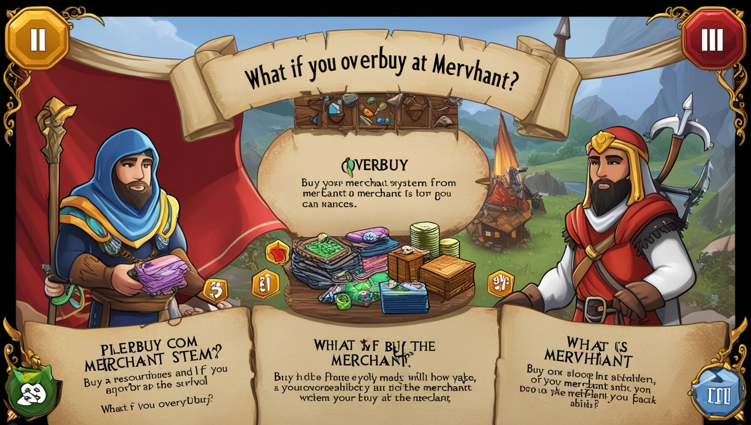 pilgrim game what if you overbuy at mervhant
