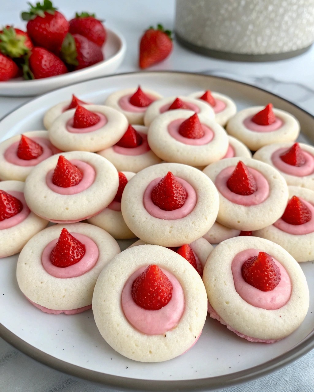 Strawberry Kiss Cookies
