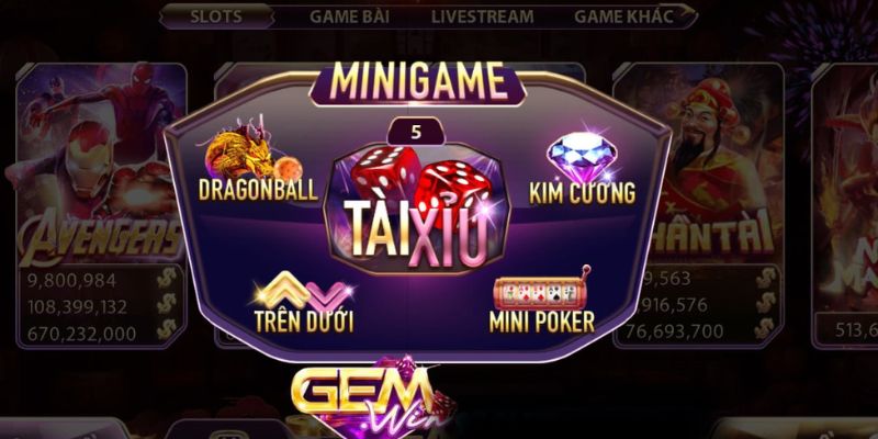 Những con game hot nhất tại sảnh mini game Gemwin