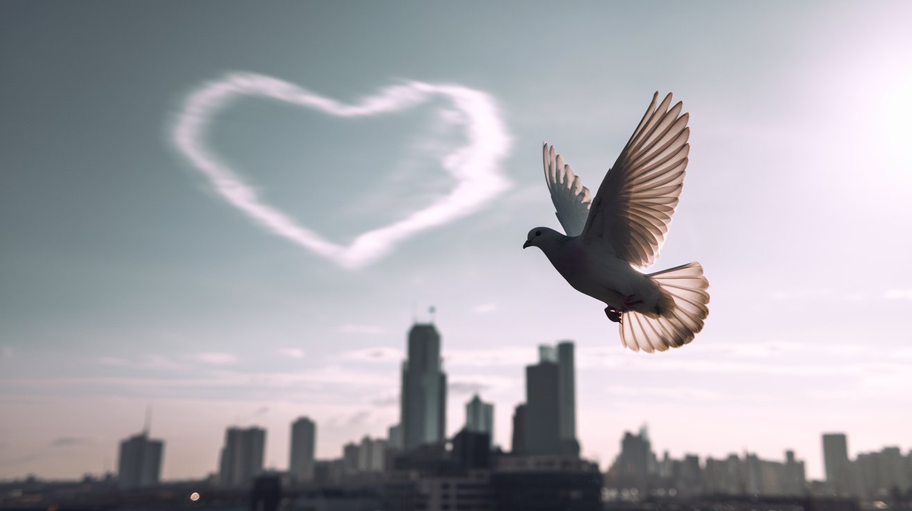 💞 White Pigeons and Love Symbolism