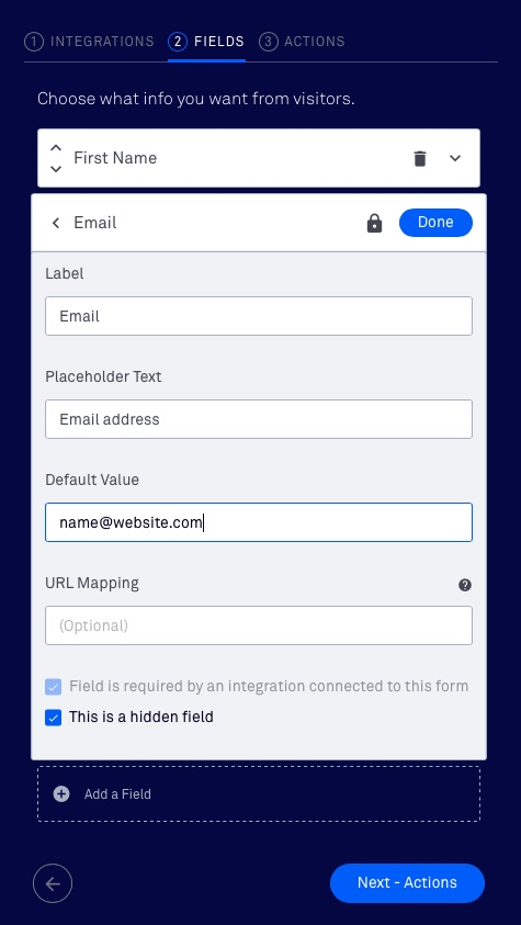 Lead capture forms creation in Leadpages