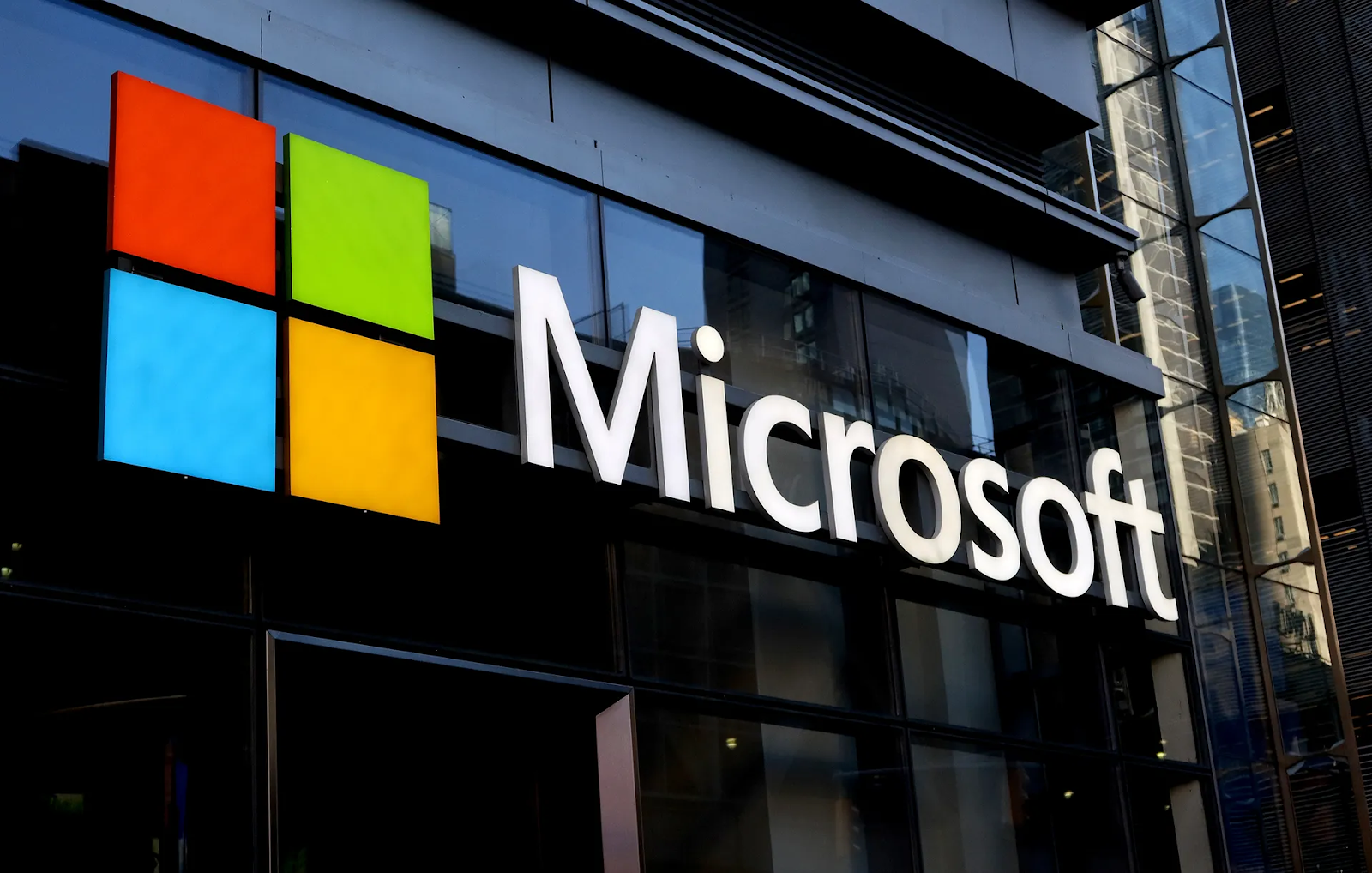 The Microsoft office 
Image Credit: Gary Hershorn/Getty Images