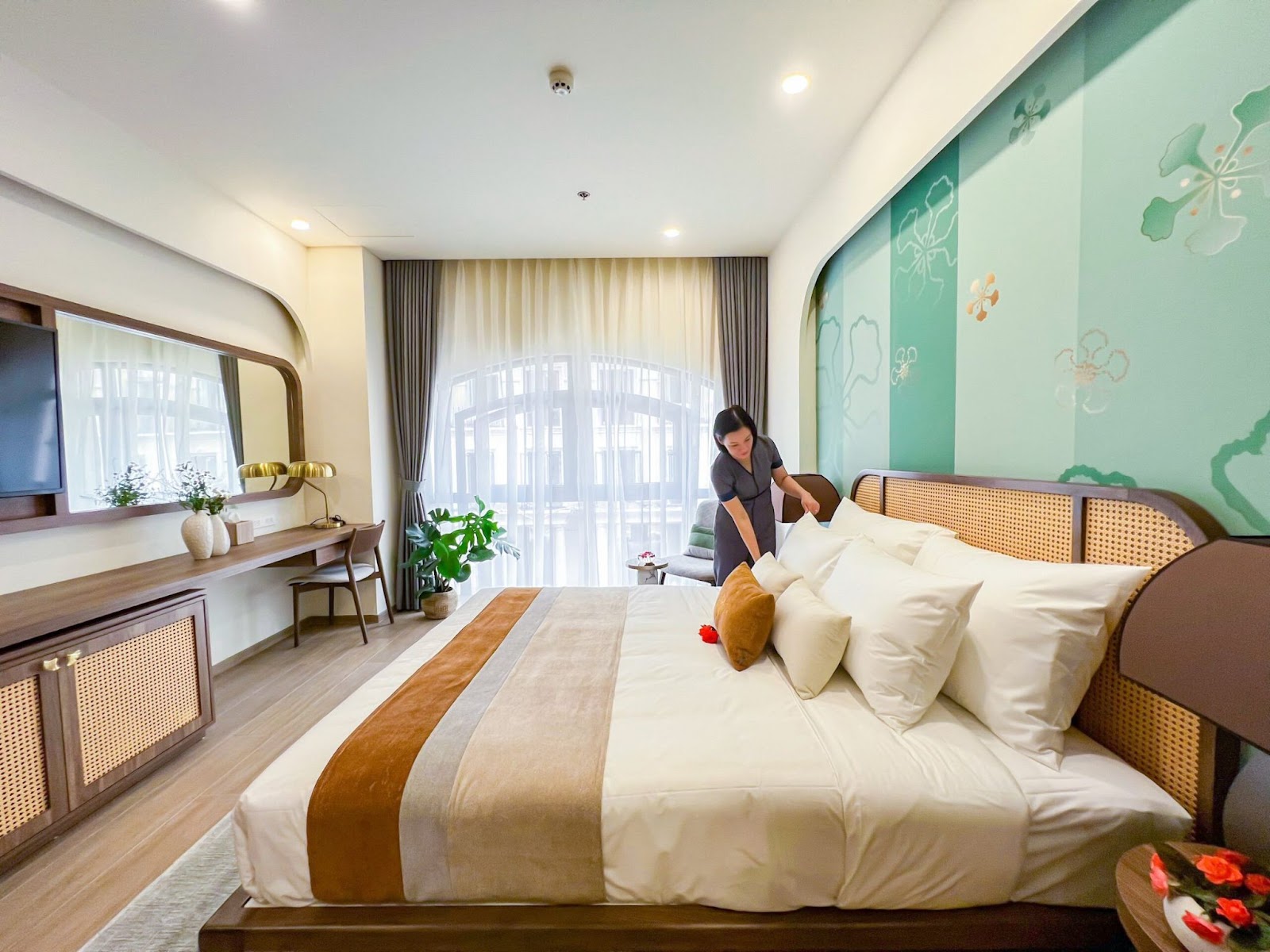 Hệ thống phòng Deluxe của WyndHam Hải Phòng 