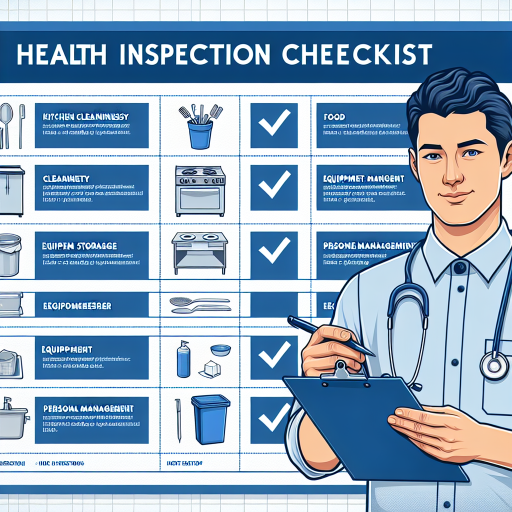 Health Inspection Checklist