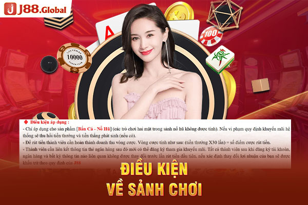 Điều kiện về sảnh chơi