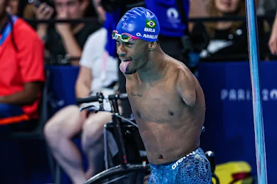 Gabriel Araújo, o Gabrielzinho, garante seu primeiro ouro em Paris 2024 (Foto: Wander Roberto CPB)