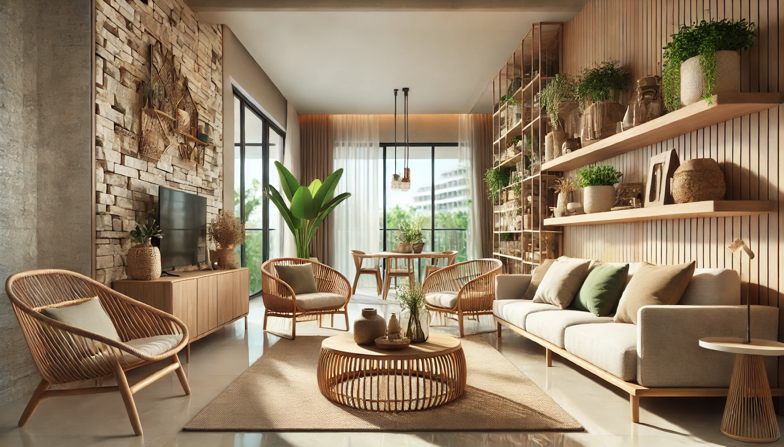 Sustainable Condo Living Room Design Idea for Malaysia Condominium