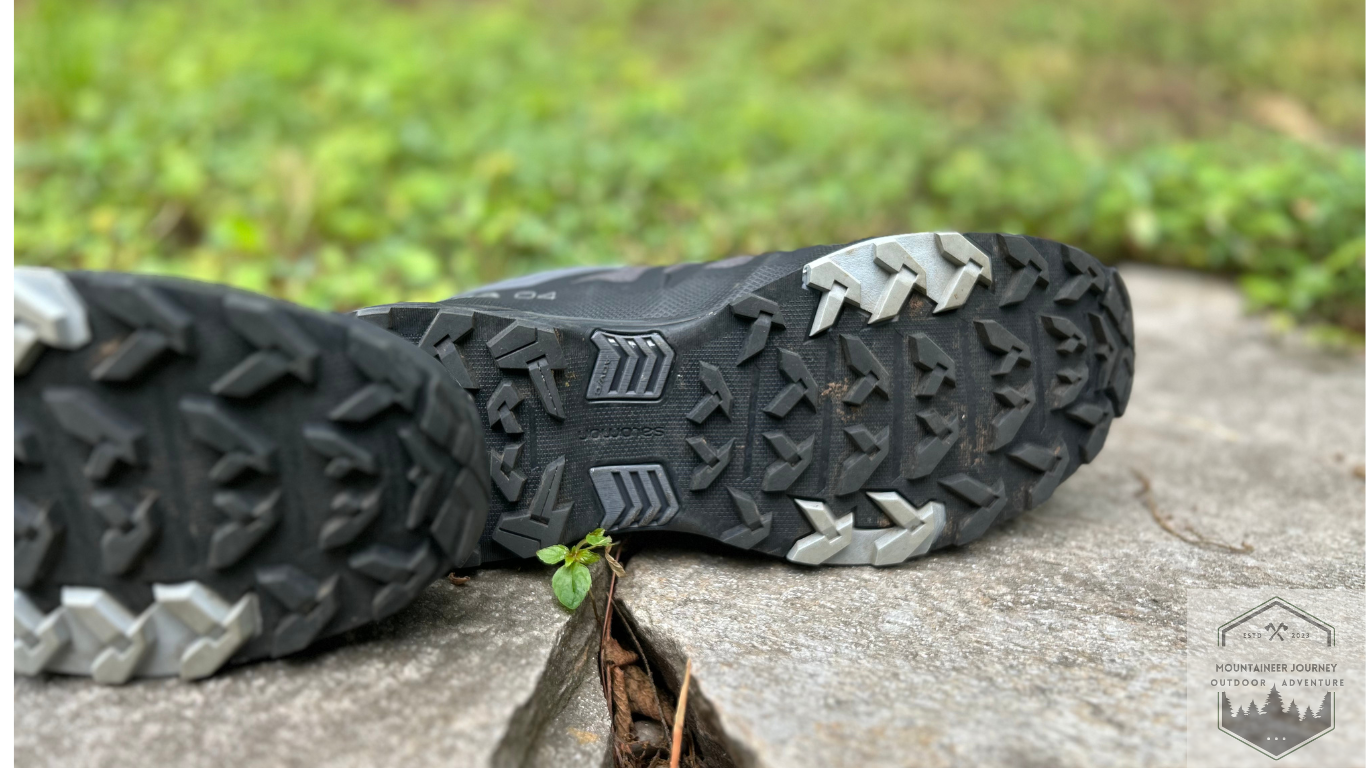 Checking out the Outsole traction lugs on each hiking boot is important