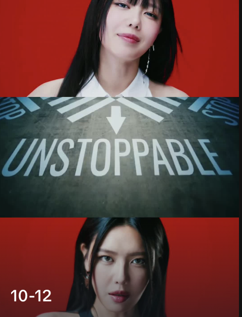 A picture of Sooyoung music poster "Unstoppable,"