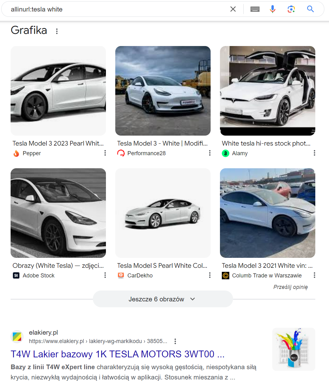 Operator Google  - allinurl