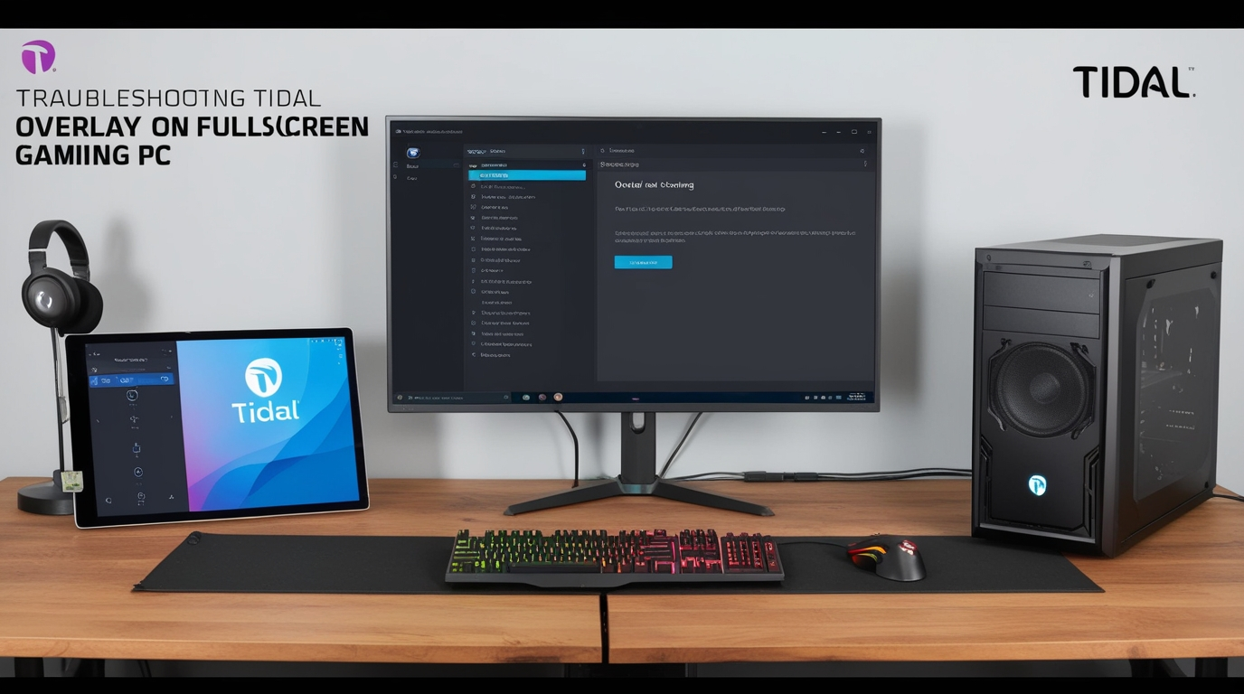 Tidal Overlay on Fullscreen Gaming PC