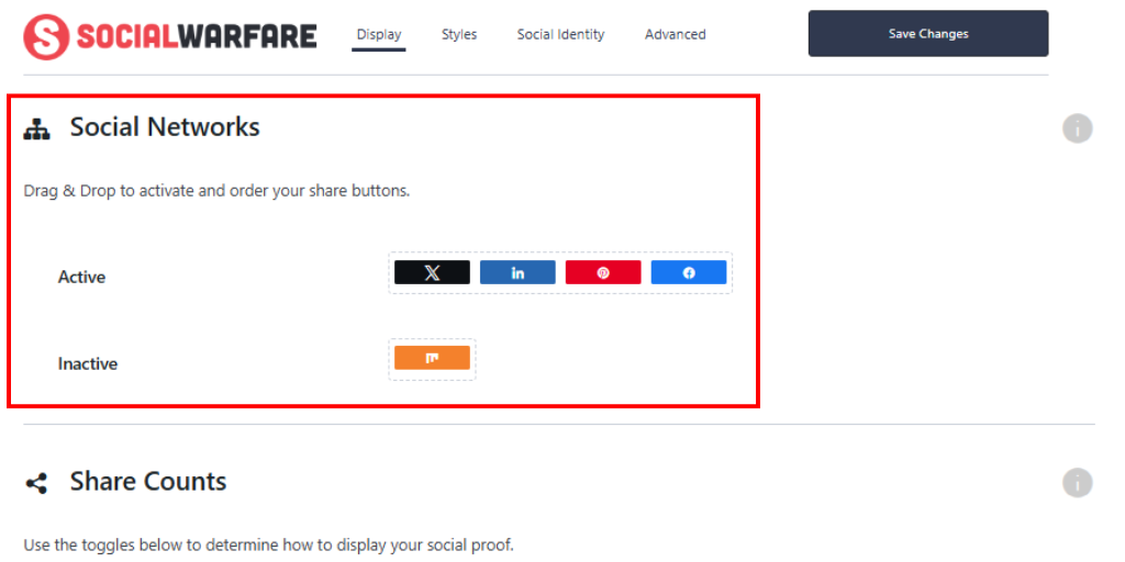 Drag and Drop Social Icons to Active Area