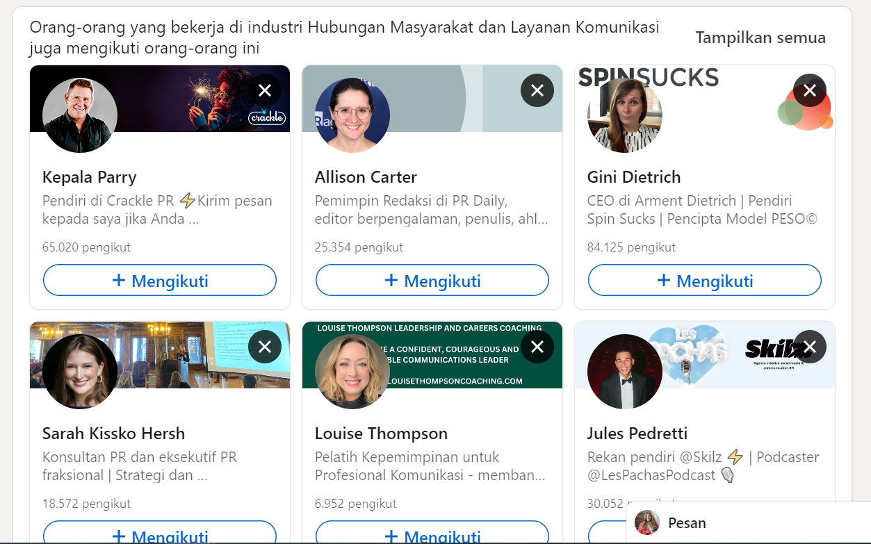 contoh linkedin mahasiswa baru