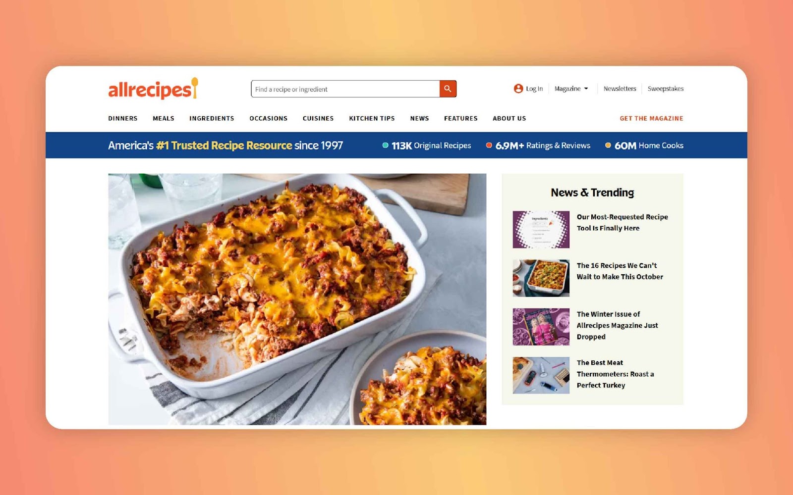 Allrecipies - best recipe websites