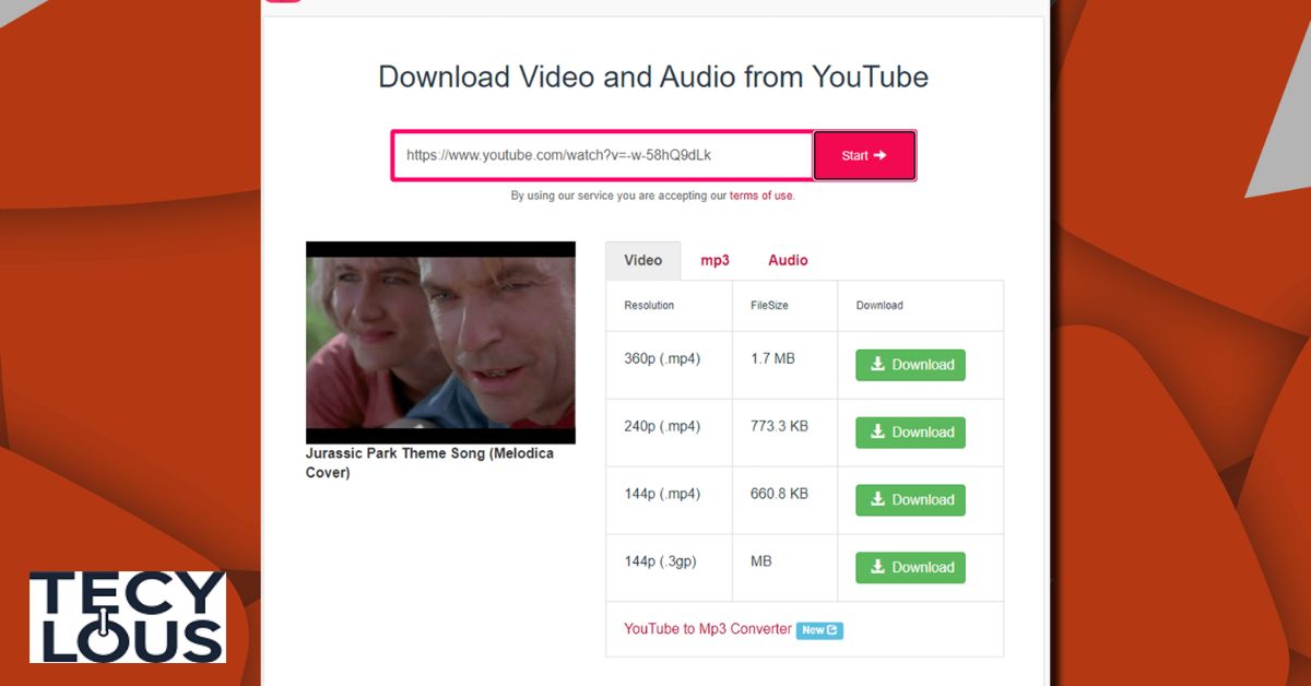 Download of YouTube MP3