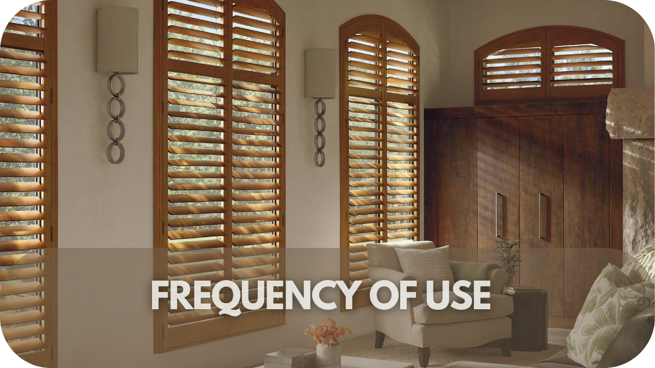 How often using your blinds impacts their longevity.