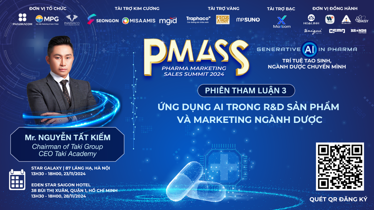 Diễn Giả PMASS, PPAS 2024 Nguyễn Tất Kiểm: Ngành Dược có có chiến lược thông minh, tối ưu Generative AI