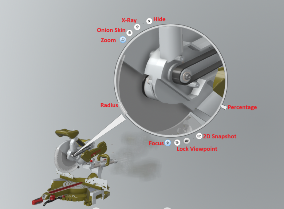 Managing content in xHighlight for 3DEXPERIENCE with design, scenes, and materials