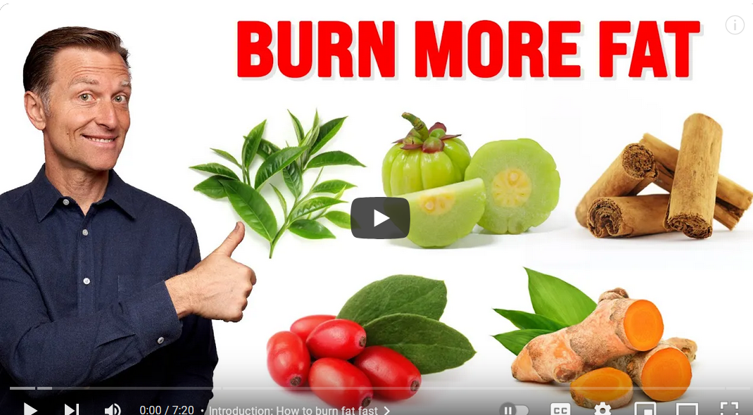 Burn More Fat - 6 Natural Ingredients for reducing fat 