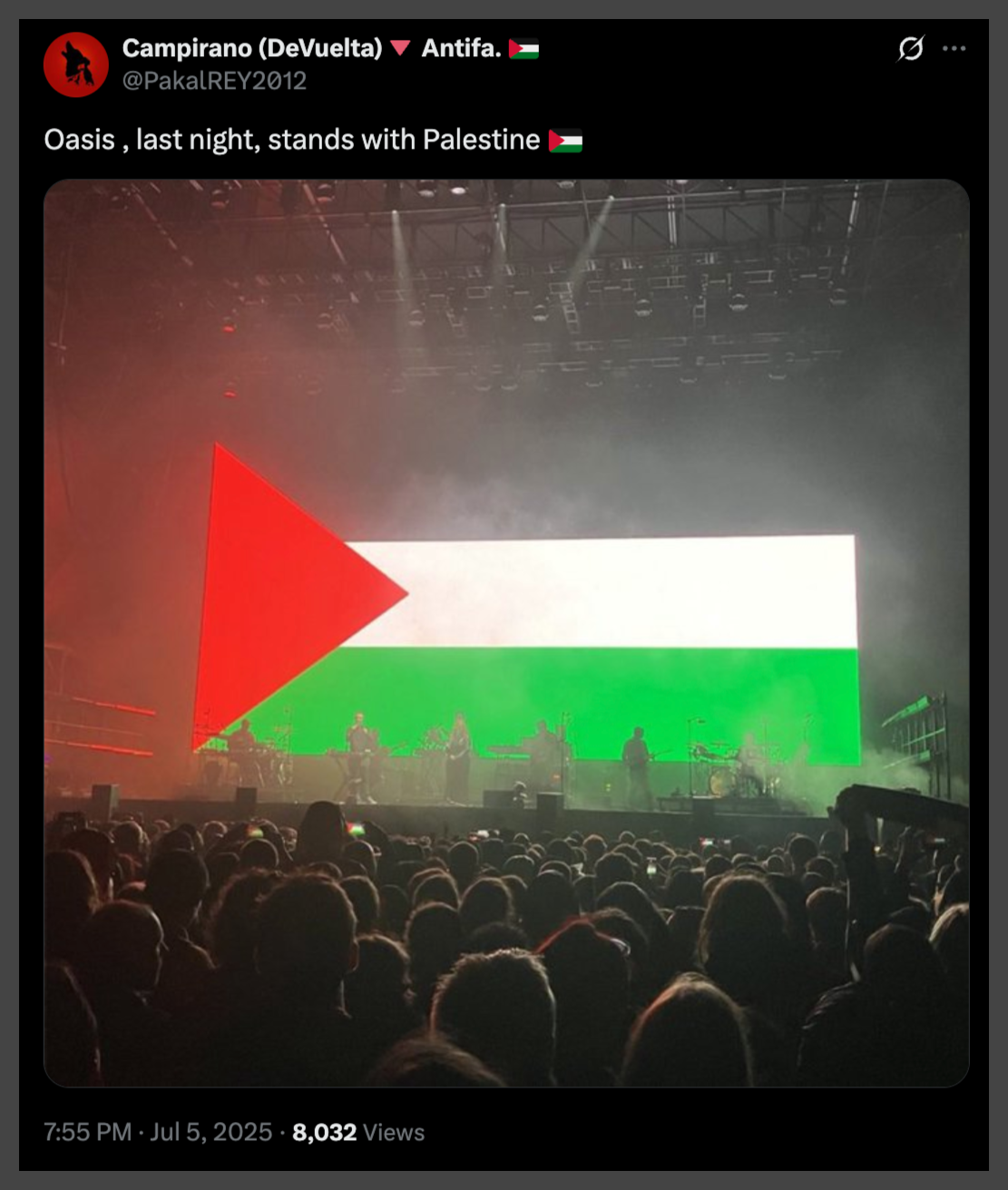 A screenshot of a screen with a band on a stage

Description automatically generated