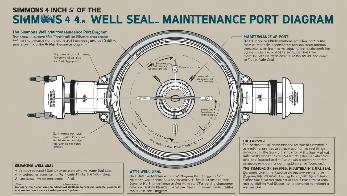 Simmons 4 Inch Well Seal Maintenance Port Diagram