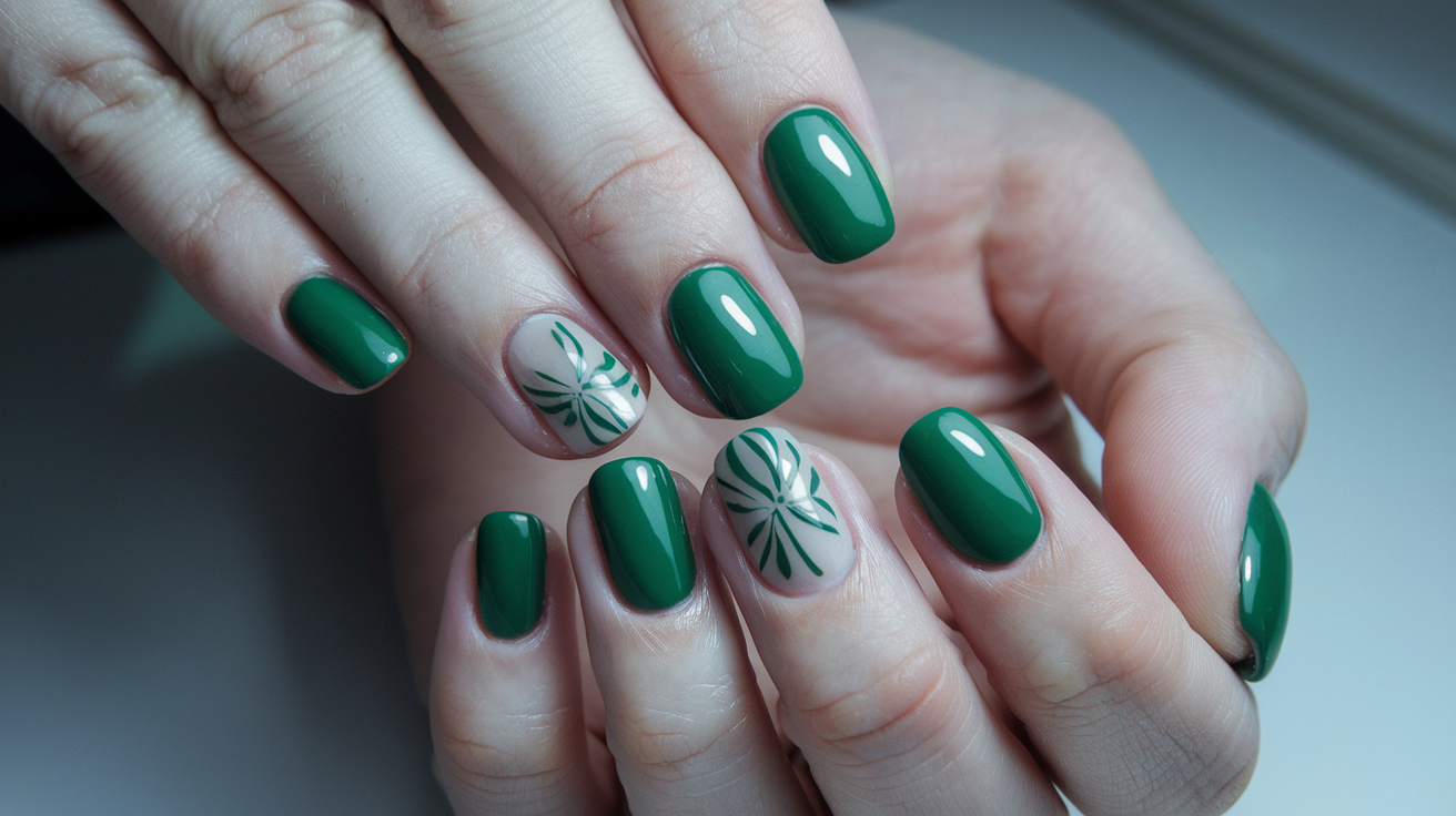 Green Nail Polish
