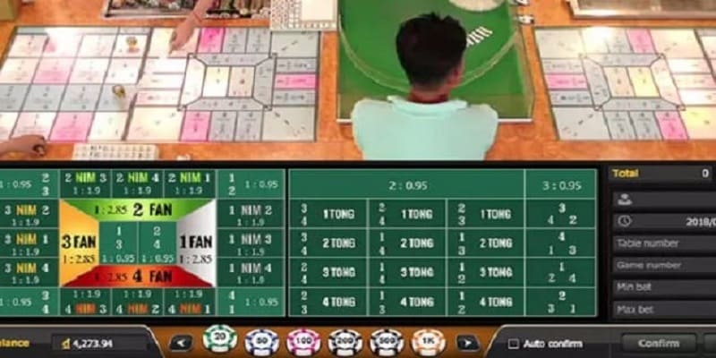Các cửa cược Fantan phổ biến