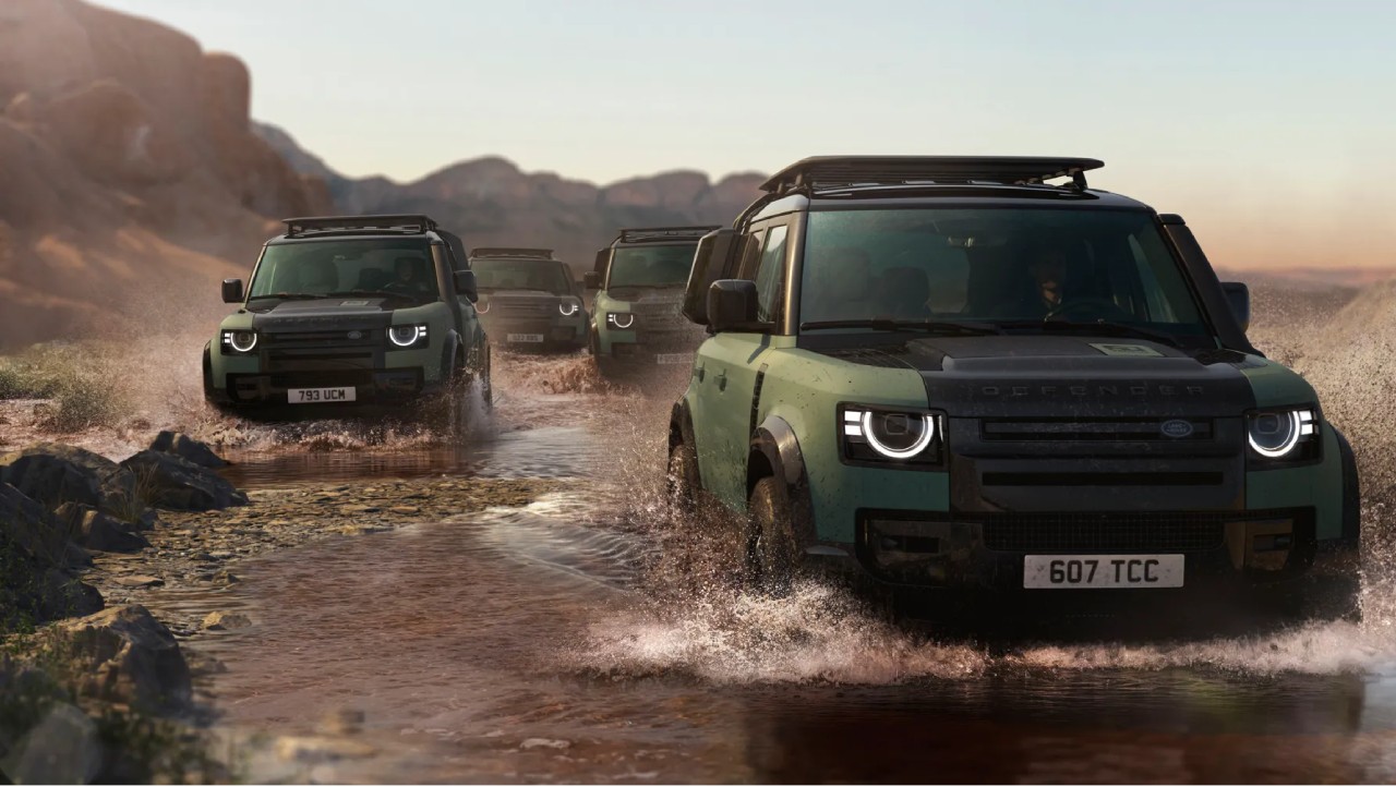 The Defender 110 Trophy Edition blends classic design with modern tech, delivering a unique driving experience across the toughest terrains.