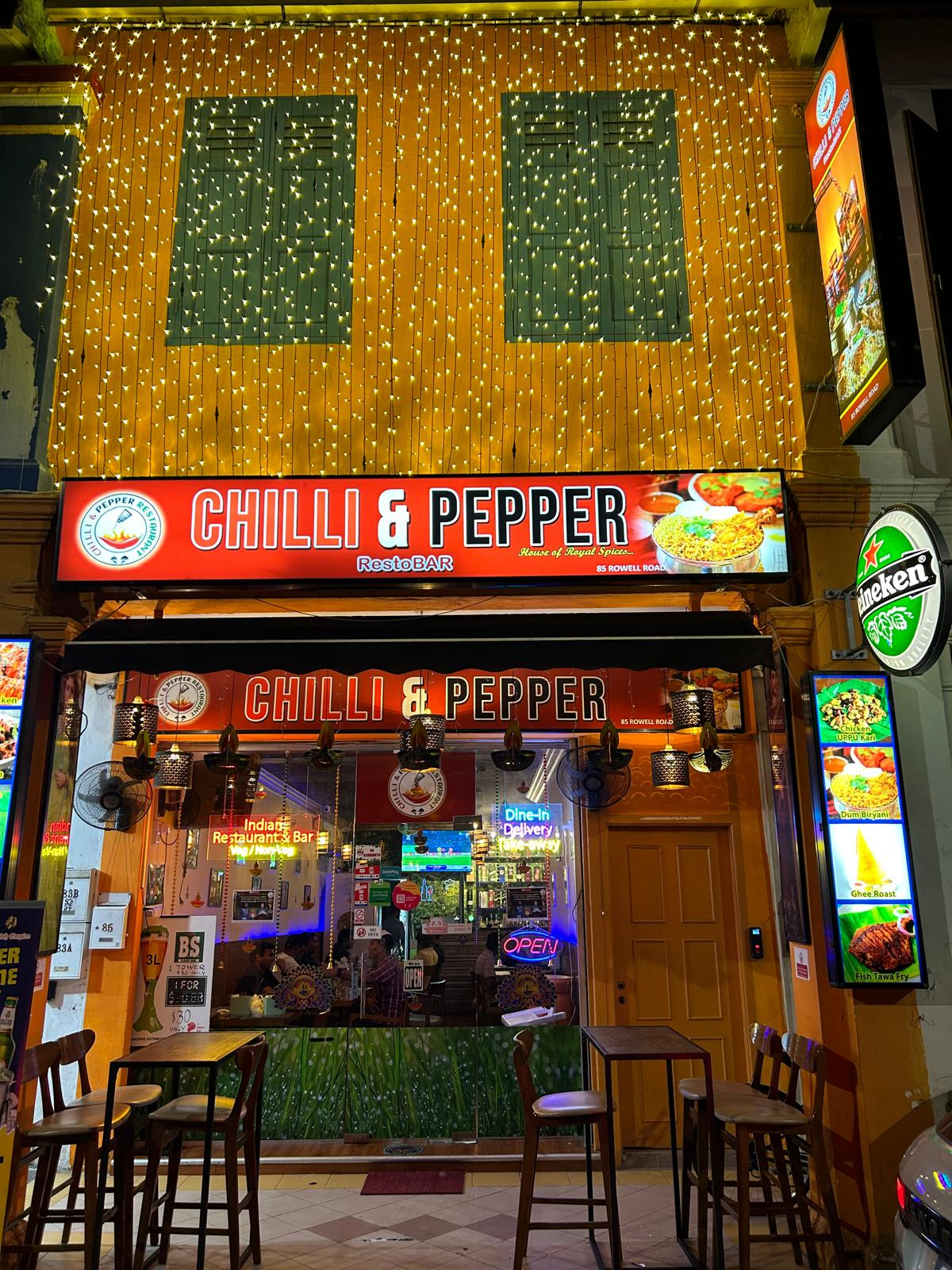 Welcome to Chilli & Pepper, the home of the best Indian bar and restaurant in Little India. Enjoy top-rated dishes at our Indian restaurant in Singapore.