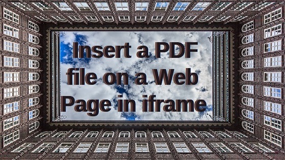 PDF et page Web dans l'iframe 560