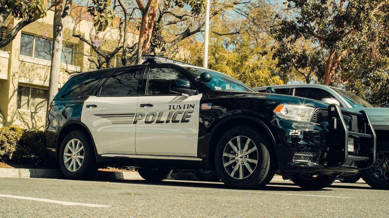 fleet of police cars