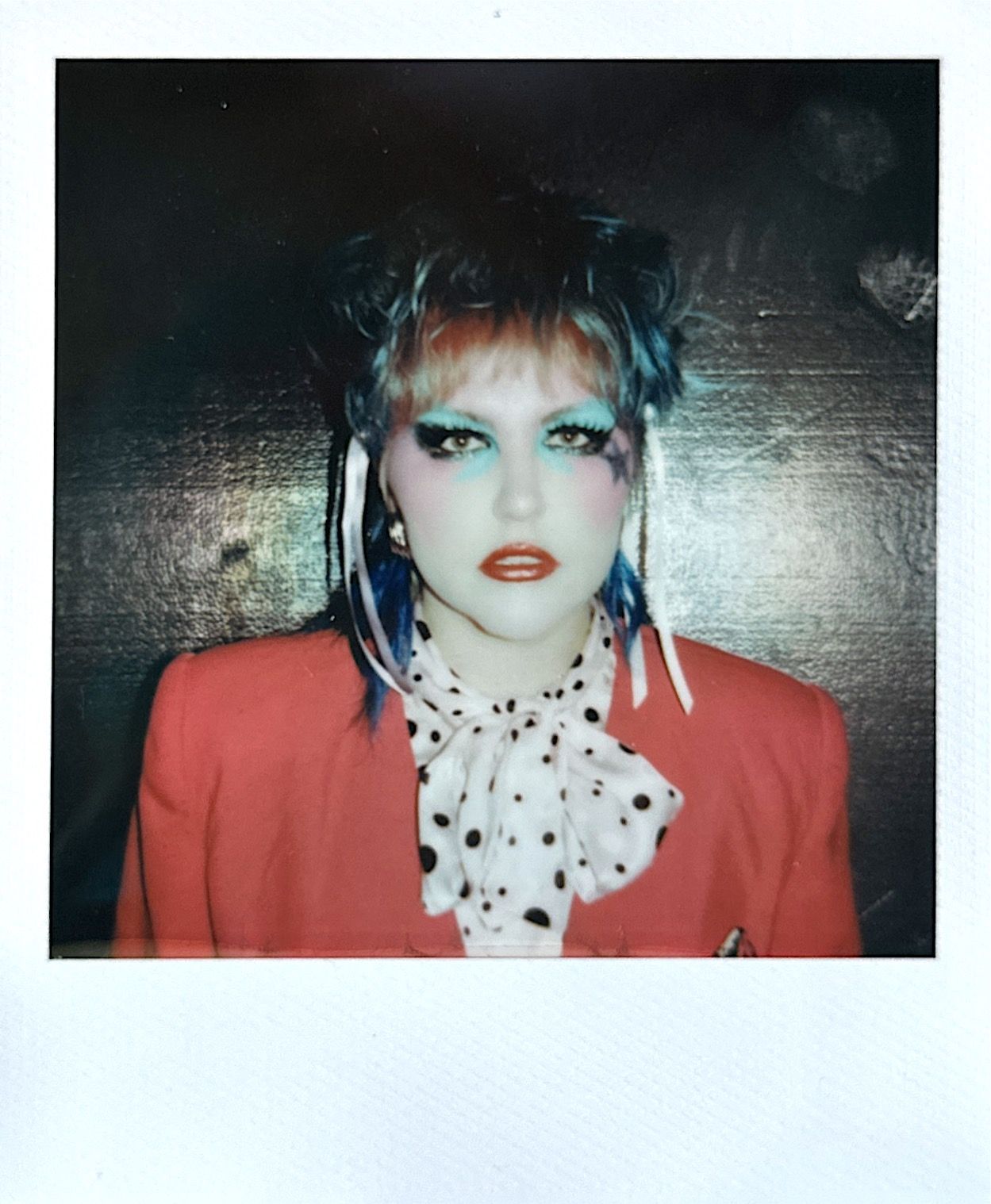 Caroline Kingsbury in a polaroid image