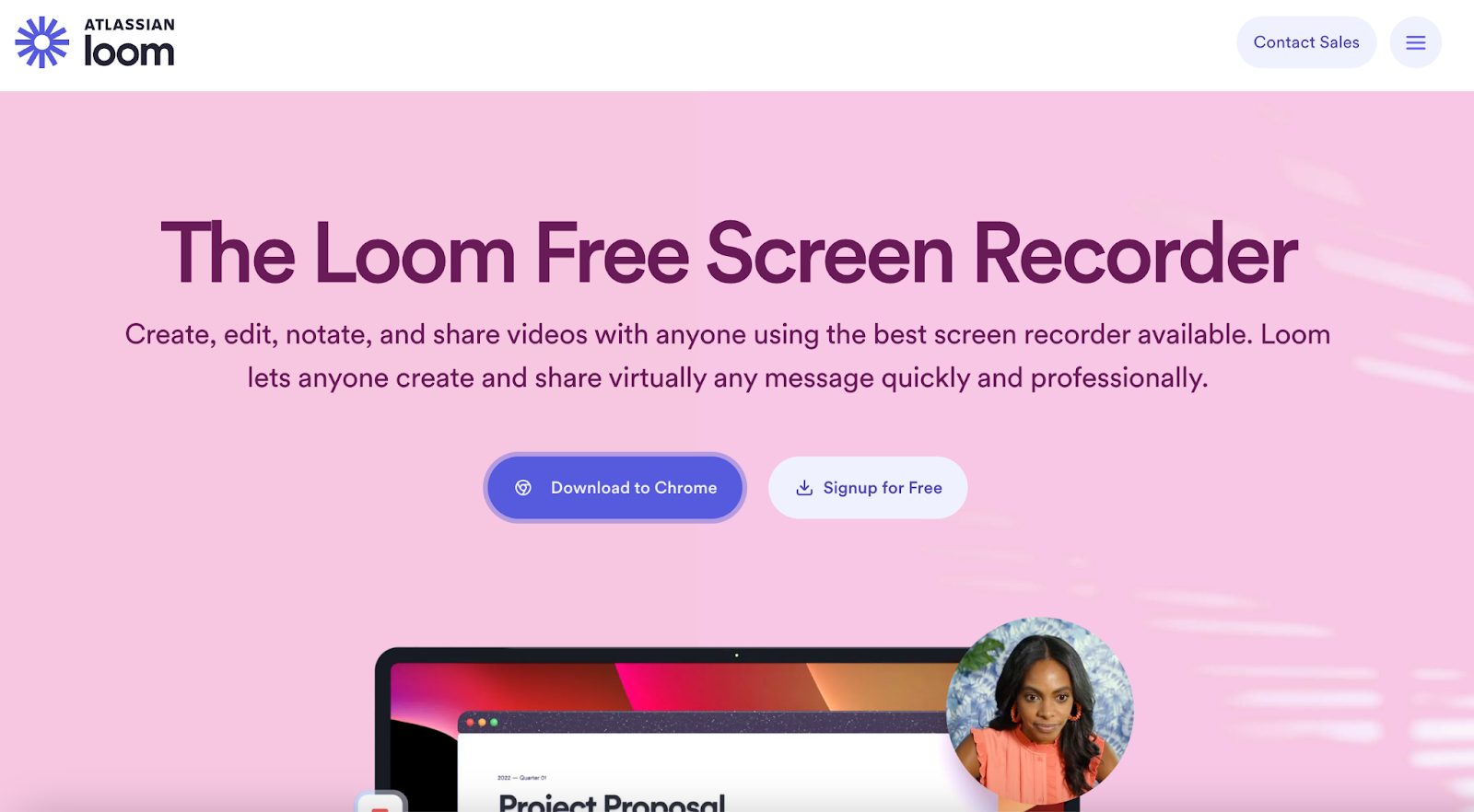 Loom landing page