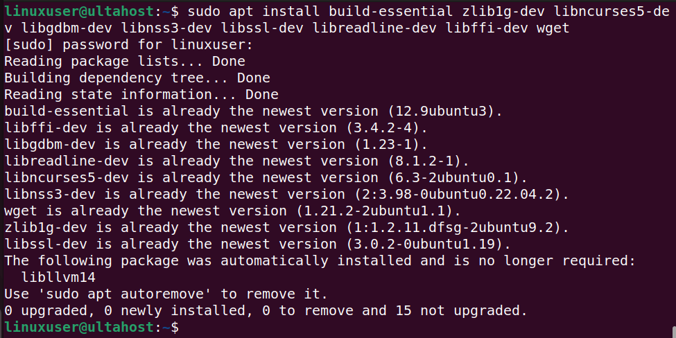 install required tools