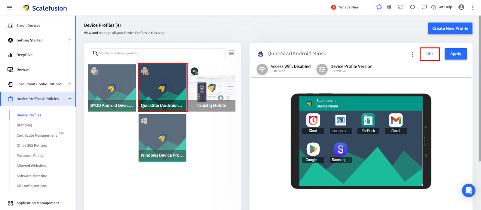 Enabling Samsung Smart Switch on fully managed devices