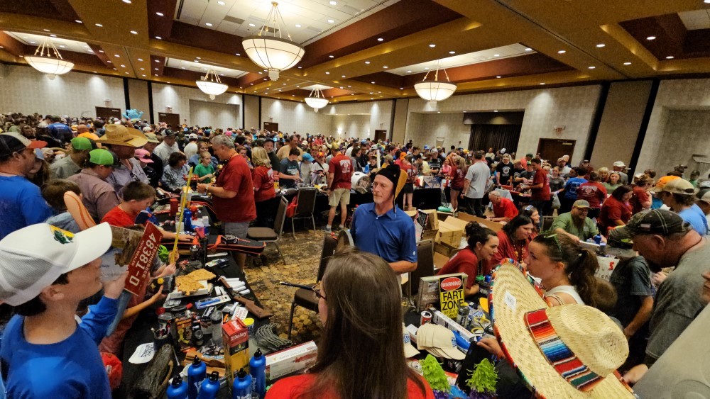 Daisy Nationals Barter Bar where competitors and guests trade items hoping to make the best trade. 