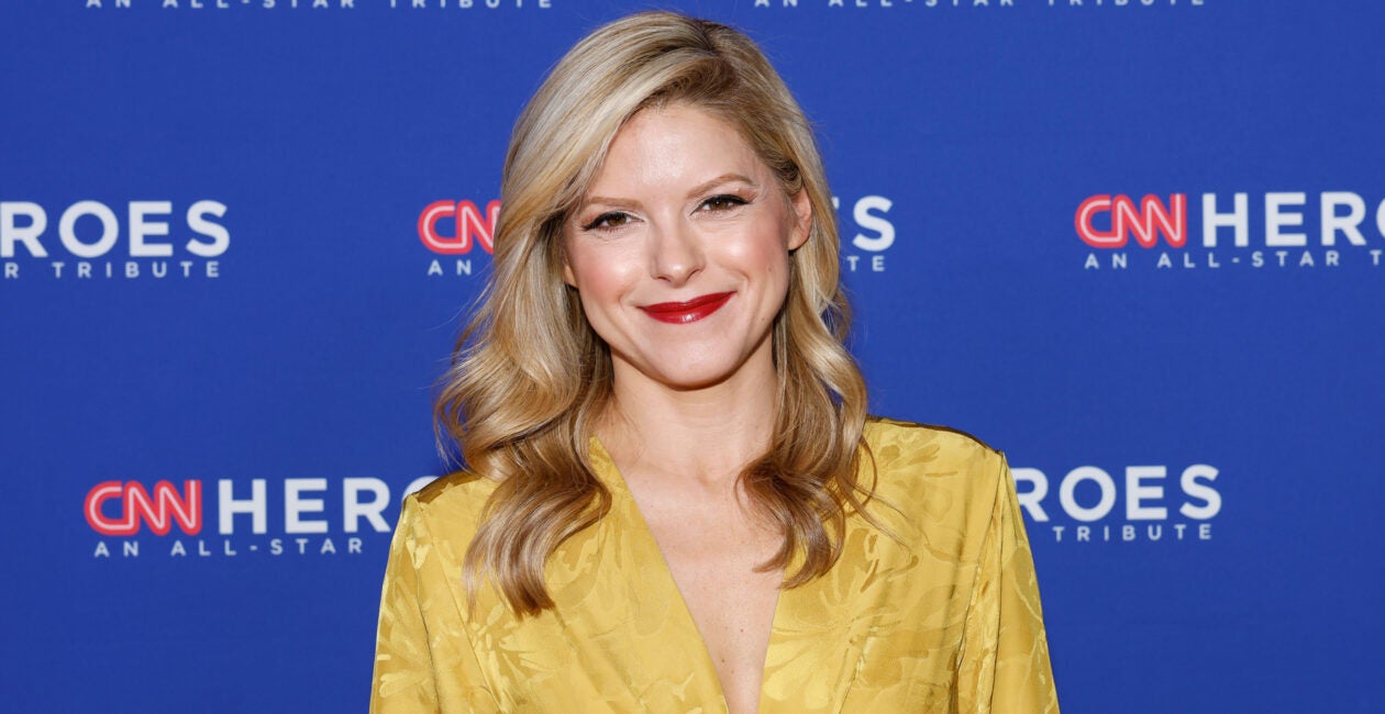 CNN anchor Kate Bolduan in a yellow dress at the 16th annual 