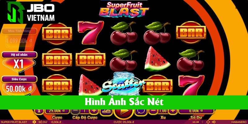 Super Fruit Blast sở hữu hình ảnh đẹp mắt
